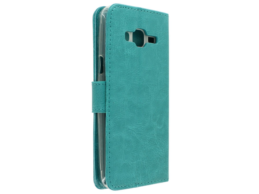 Bookcase Turquoise - Samsung Galaxy J3 2016 hoesje