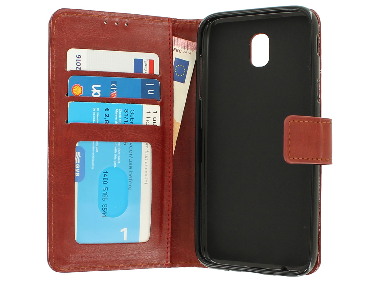 Wallet Bookcase Bruin - Samsung Galaxy J3 2017 hoesje