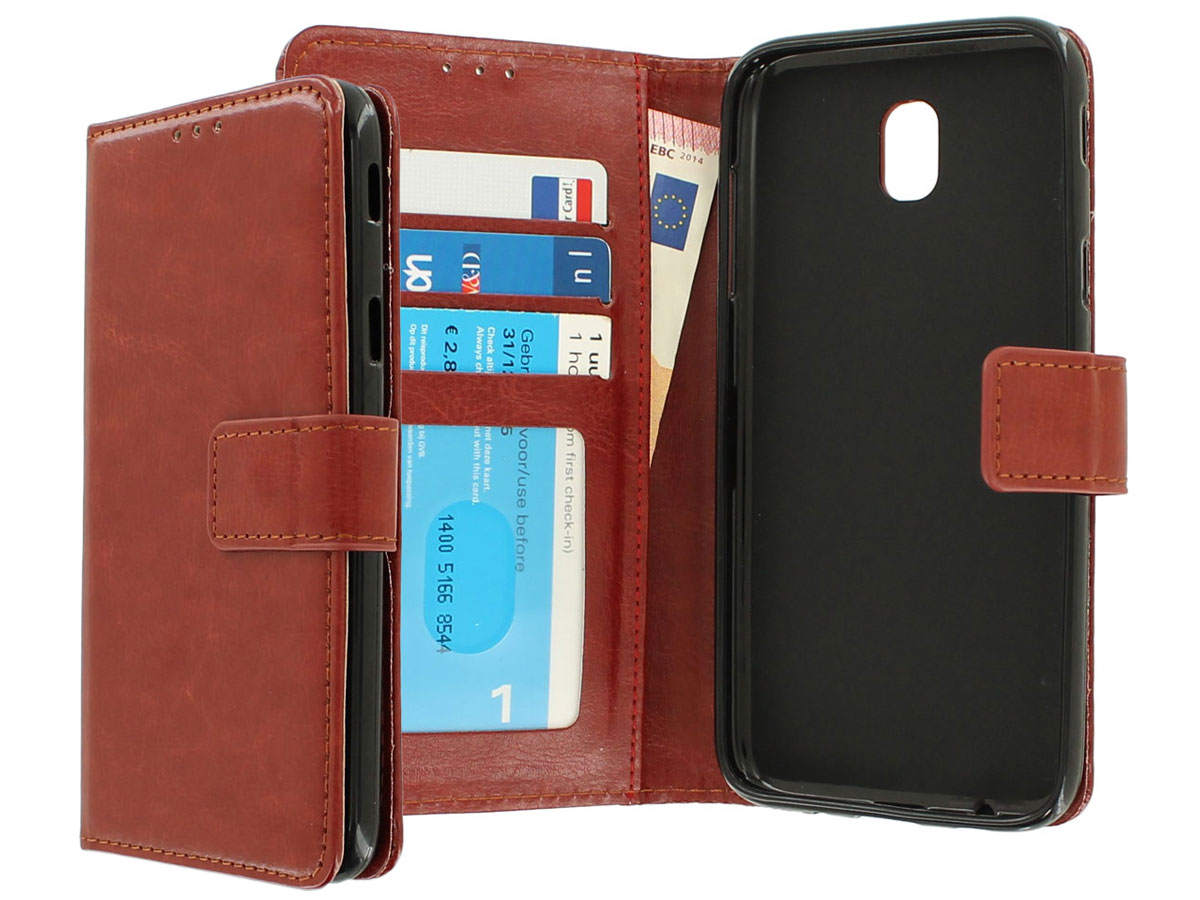 Wallet Bookcase Bruin - Samsung Galaxy J3 2017 hoesje