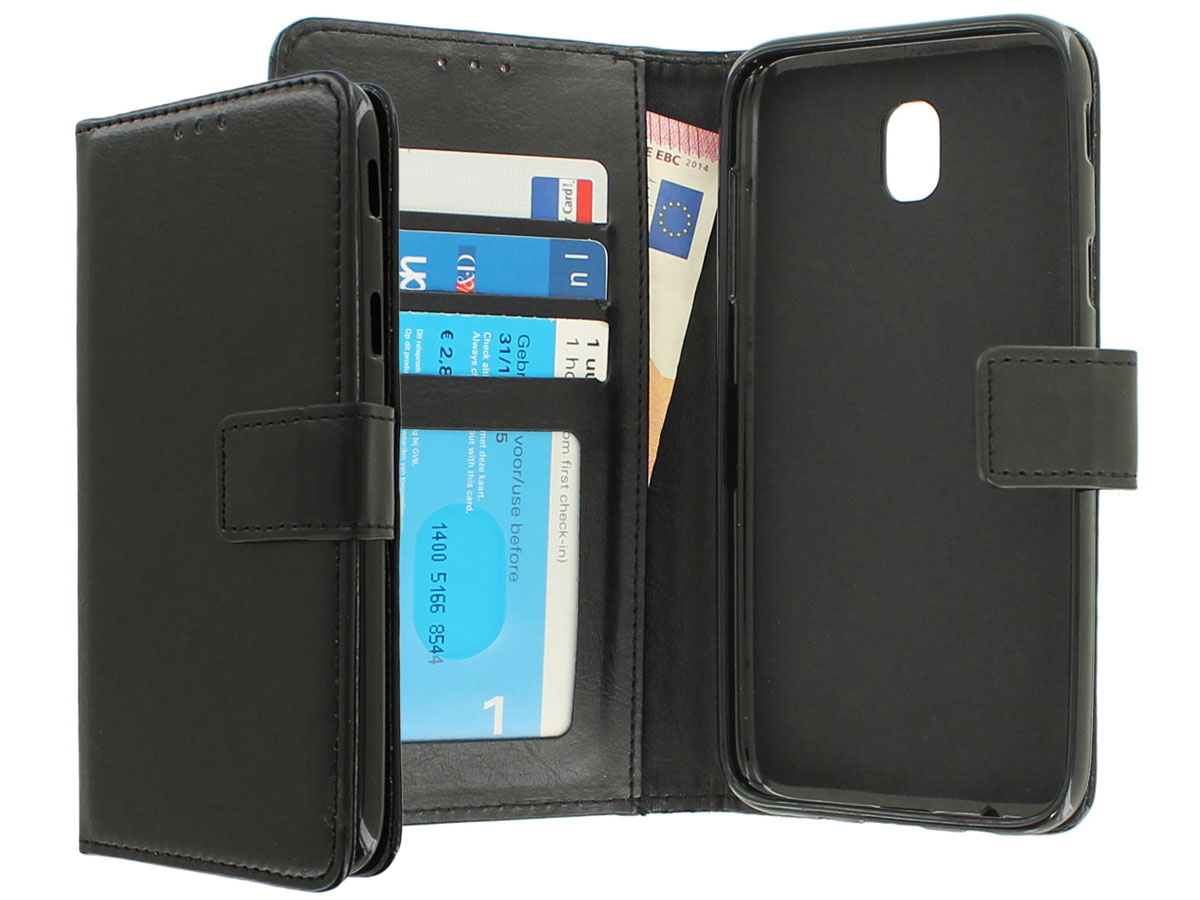 Wallet Bookcase Zwart - Samsung Galaxy J3 2017 hoesje