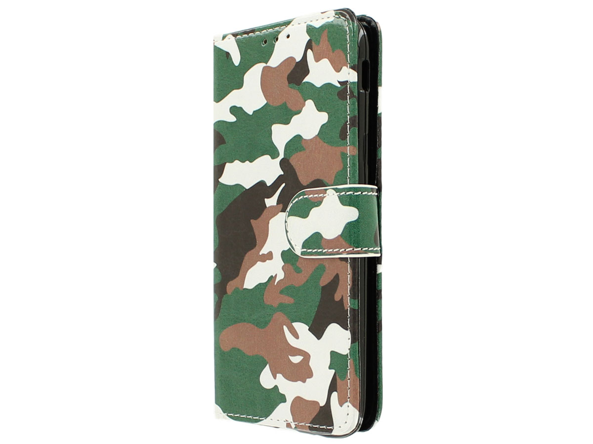 Camouflage Bookcase - Samsung Galaxy J3 2017 hoesje