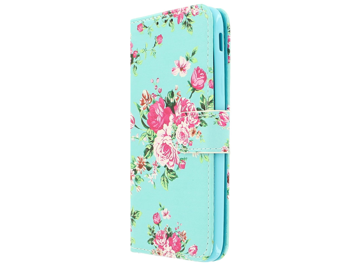 Flower Bookcase - Samsung Galaxy J3 2017 hoesje
