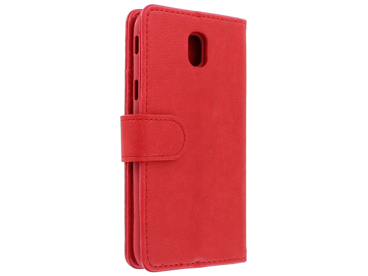 Zipper Book Case Rood - Samsung Galaxy J3 2017 hoesje