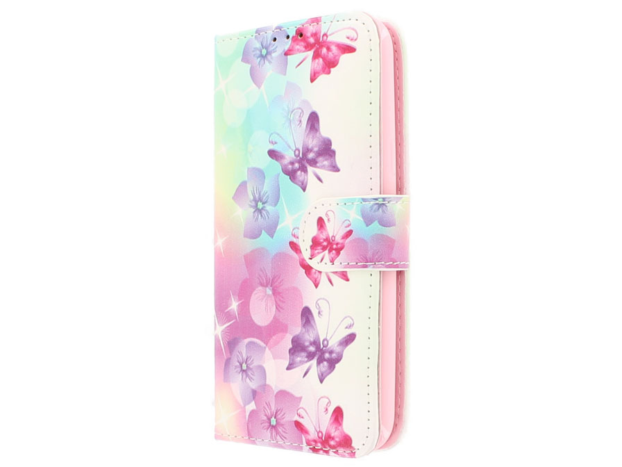 Butterflies Bookcase - Samsung Galaxy J5 2015 Hoesje