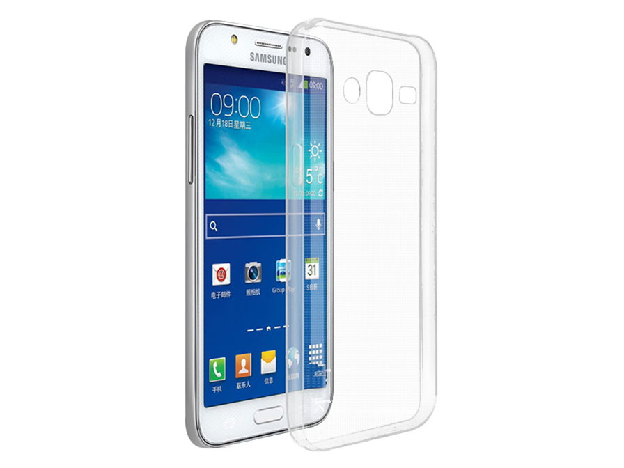 Doorzichtige TPU Case - Samsung Galaxy J5 2015 hoesje