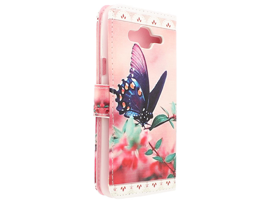 Butterfly Bookcase - Samsung Galaxy J5 2015 Hoesje