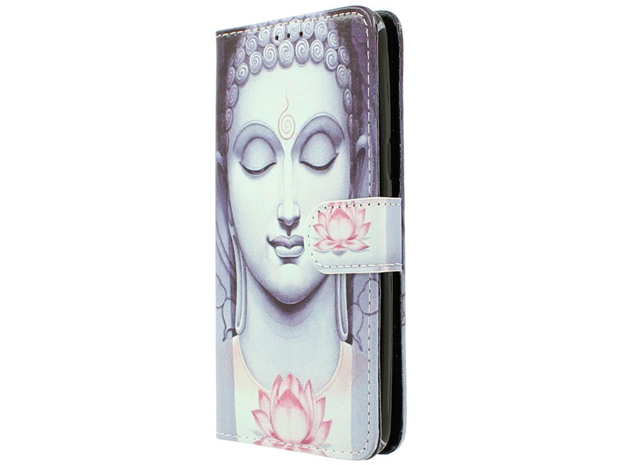 Boeddha Lily Bookcase - Samsung Galaxy J5 2016 hoesje