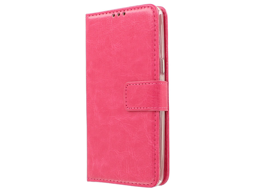 Wallet Bookcase - Samsung Galaxy J5 2016 hoesje Fuchsia