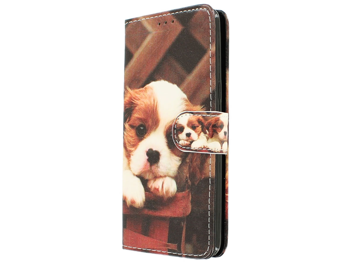 Puppy Dog Bookcase - Samsung Galaxy J5 2016 hoesje