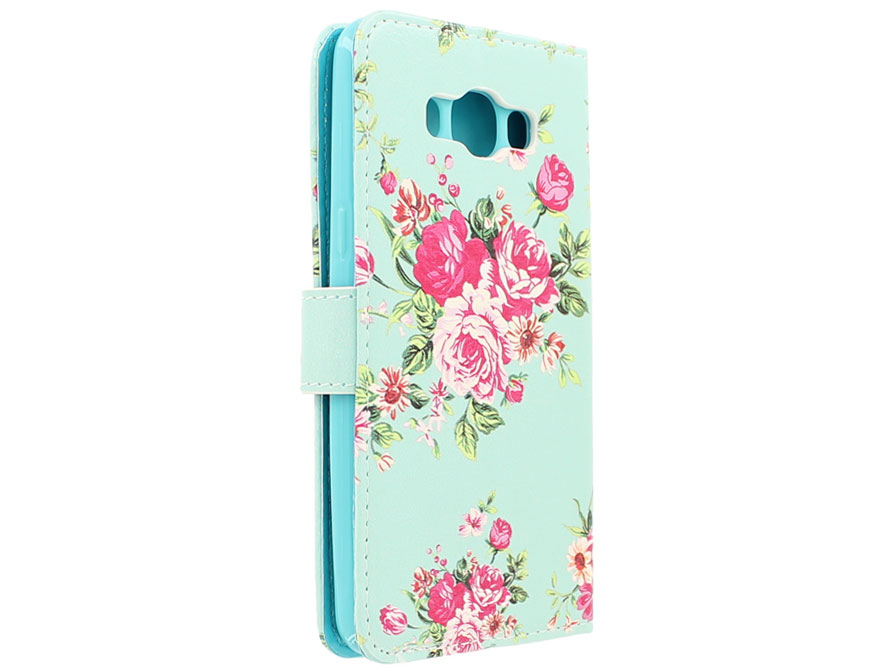 Flower Bookcase - Samsung Galaxy J5 2016 hoesje
