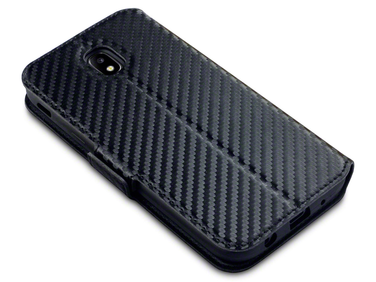 Covert Carbon Bookcase - Samsung Galaxy J5 2017 hoesje