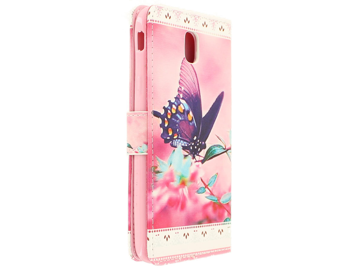 Butterfly Bookcase - Samsung Galaxy J5 2017 hoesje