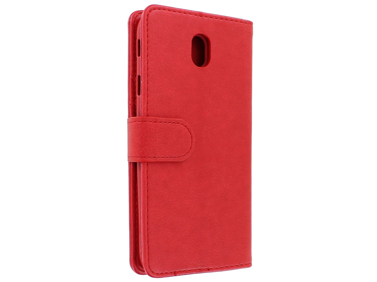 Zipper Book Case Rood - Samsung Galaxy J7 2017 hoesje