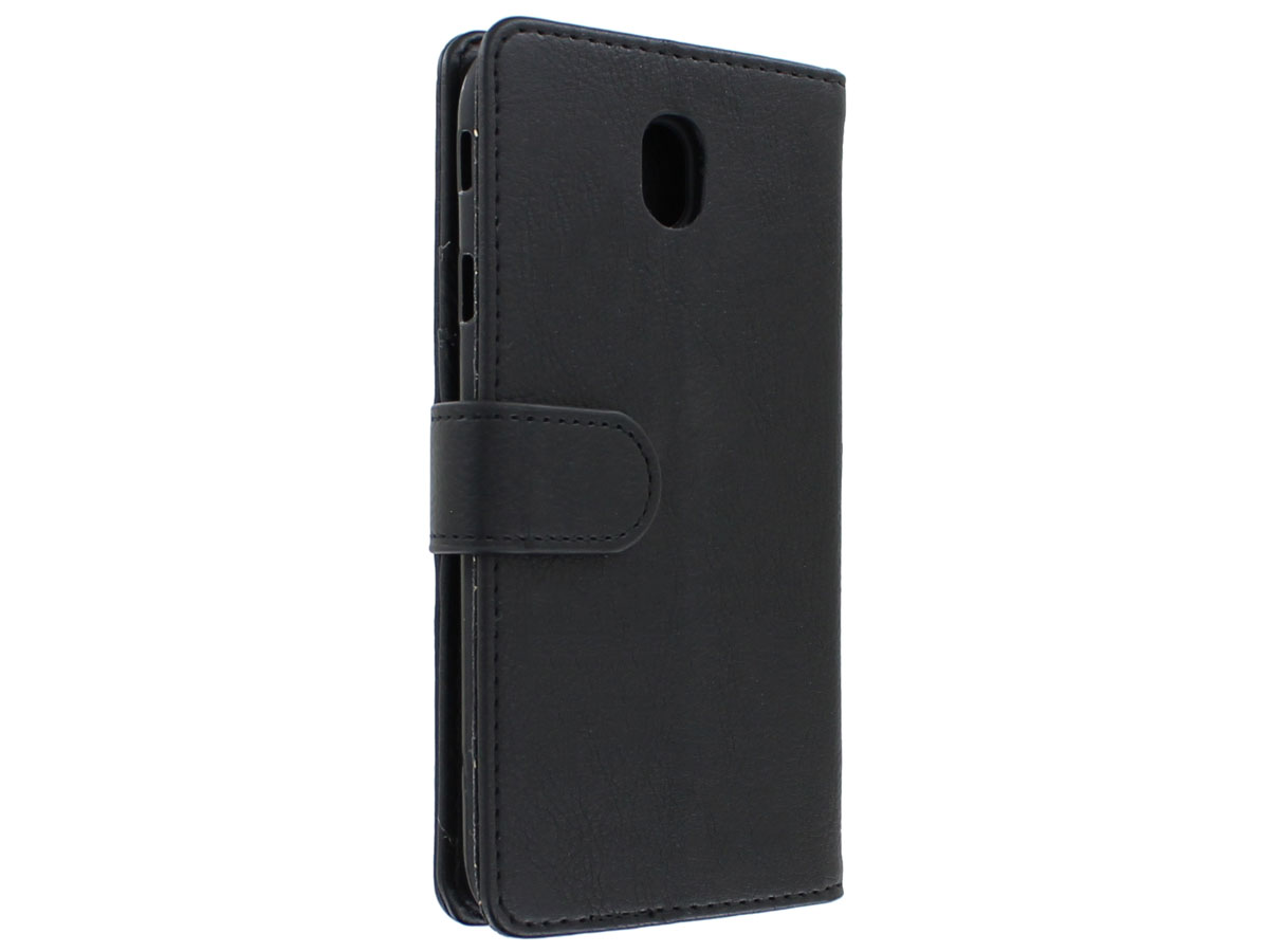 Zipper Book Case Zwart - Samsung Galaxy J7 2017 hoesje