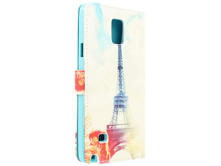 Paris Eiffeltoren Book Case Hoesje voor Samsung Galaxy Note 4