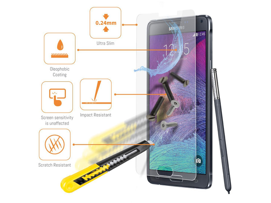 Supersterke Glazen Screenprotector voor Samsung Galaxy Note 4