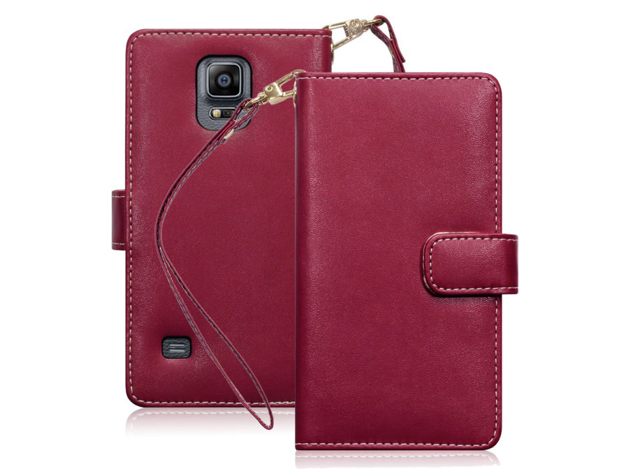 CaseBoutique Flower Wallet Case - Samsung Galaxy Note 4 Hoesje