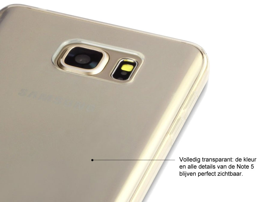 Samsung Galaxy Note 5 hoesje - Doorzichtige TPU Case