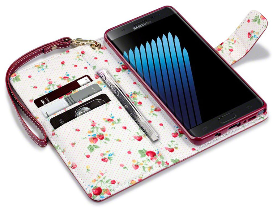 CaseBoutique Flower Bookcase - Samsung Galaxy Note 7 hoesje