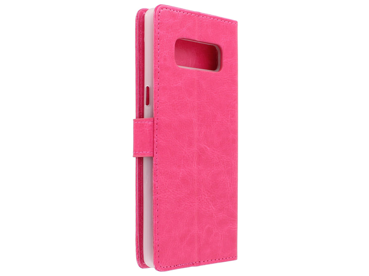 Bookcase Wallet Roze - Samsung Galaxy Note 8 hoesje