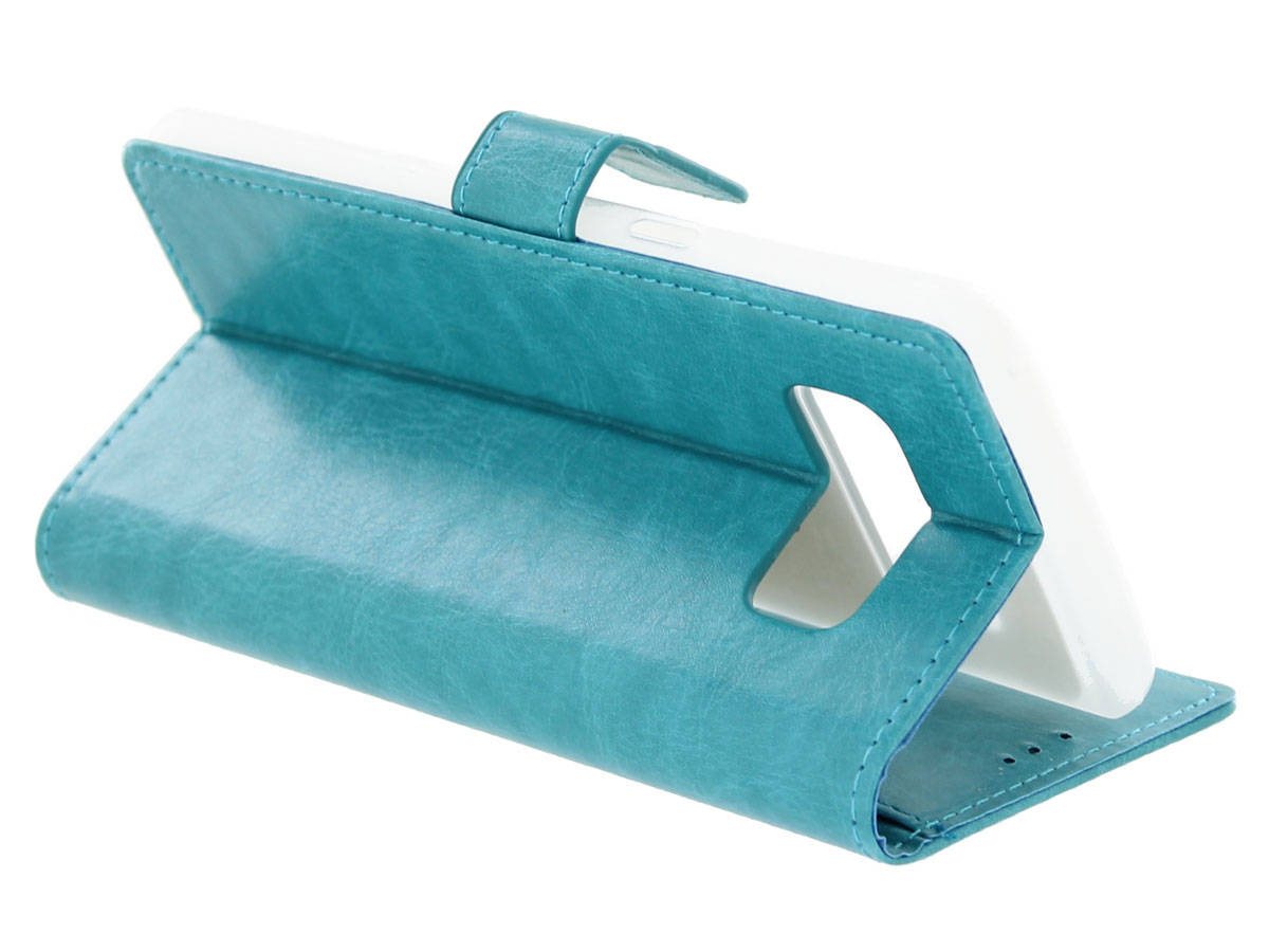 Bookcase Wallet Turquois - Samsung Galaxy Note 8 hoesje