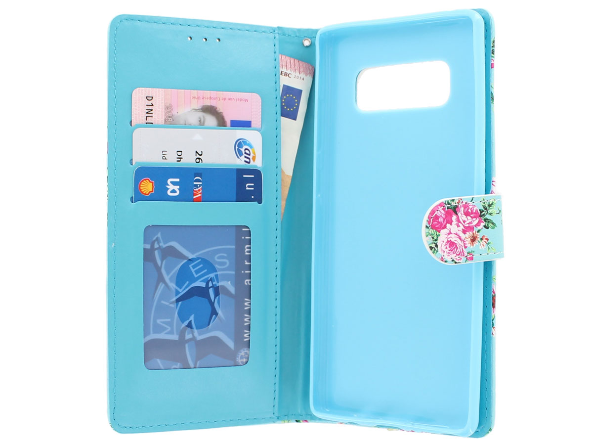 Flower Bookcase - Samsung Galaxy Note 8 hoesje