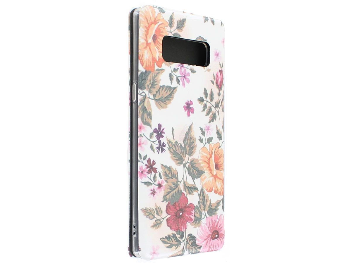 Elegant Bookcase Floral - Samsung Galaxy Note 8 hoesje