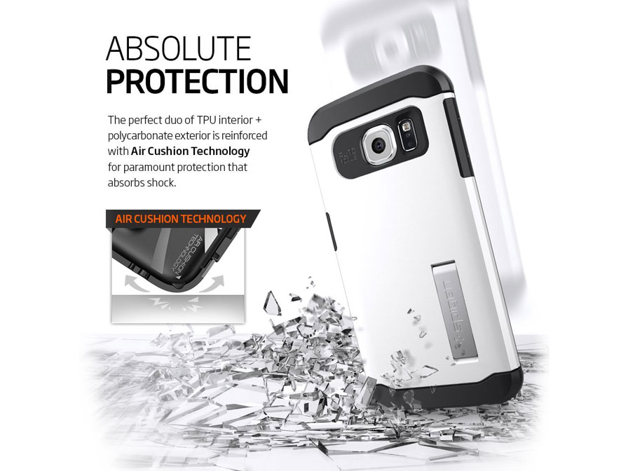 Spigen Slim Armor Case - Rugged Samsung Galaxy S6 Edge hoesje