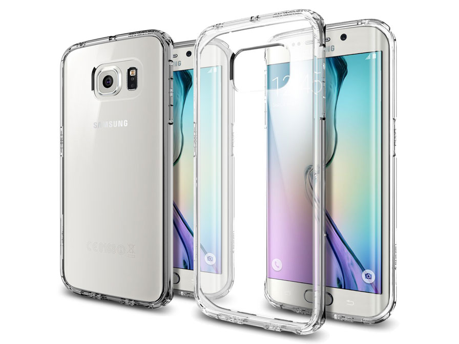 Spigen Ultra Hybrid Crystal Case - Samsung Galaxy S6 Edge hoesje