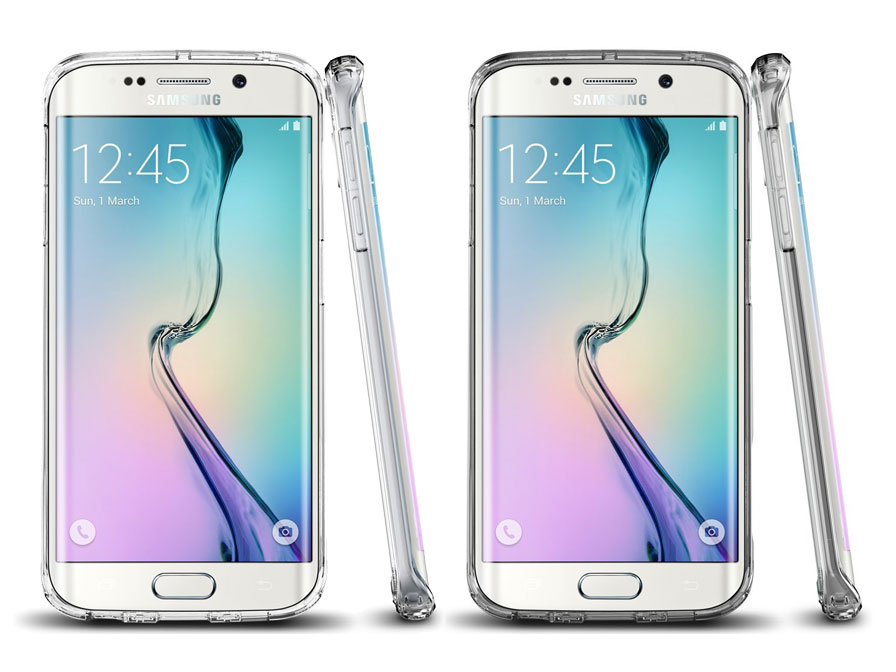 Spigen Ultra Hybrid Crystal Case - Samsung Galaxy S6 Edge hoesje