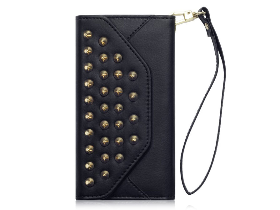 Covert Studded Trifold Wallet Case - Samsung Galaxy S6 Edge hoesje