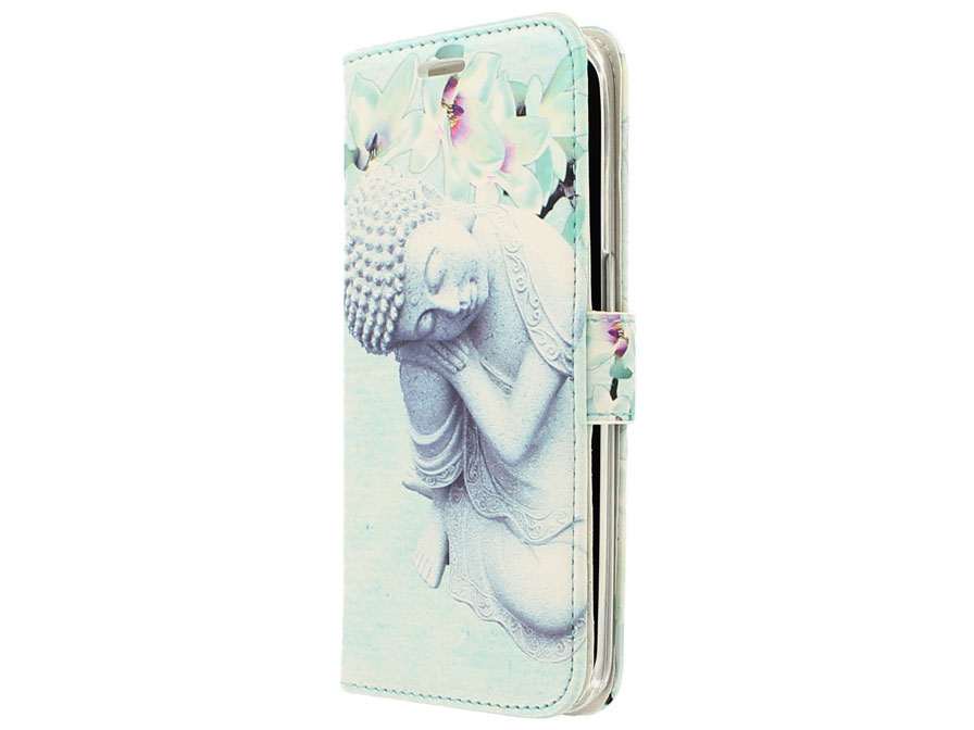 Boeddha Flower Bookcase - Samsung Galaxy S6 Edge hoesje