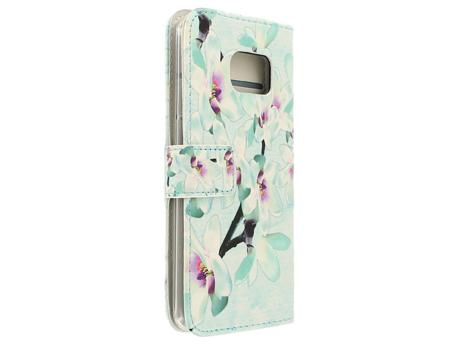 Boeddha Flower Bookcase - Samsung Galaxy S6 Edge hoesje