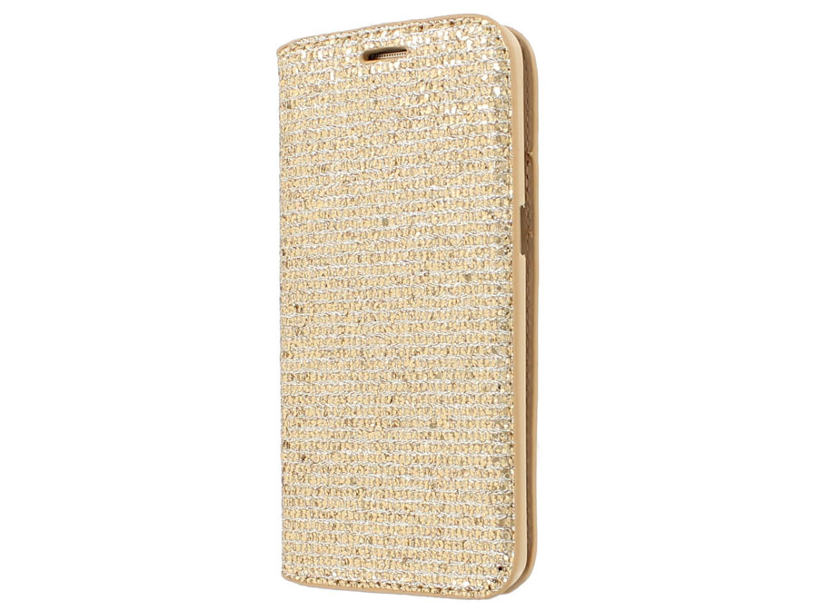 Glitter Bookcase - Samsung Galaxy S6 Edge hoesje