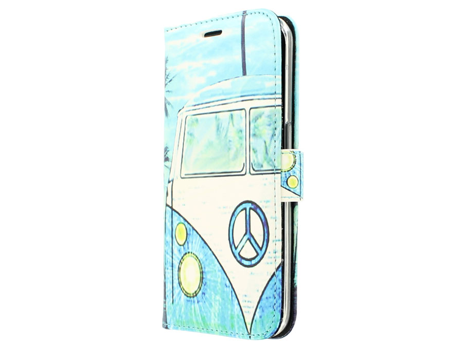 VW Samba Busje Bookcase - Samsung Galaxy S6 Edge hoesje