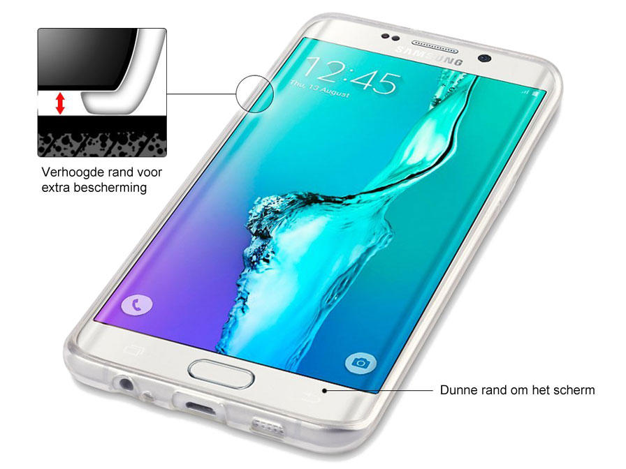 Samsung Galaxy S6 Edge Plus hoesje van Doorzichtig TPU