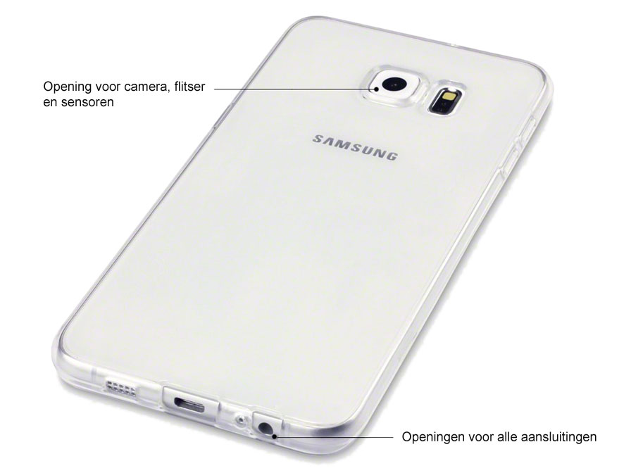 Samsung Galaxy S6 Edge Plus hoesje van Doorzichtig TPU
