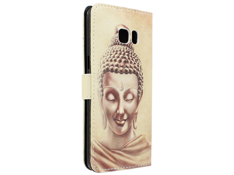Boeddha Walletcase - Samsung Galaxy S6 Edge Plus hoesje