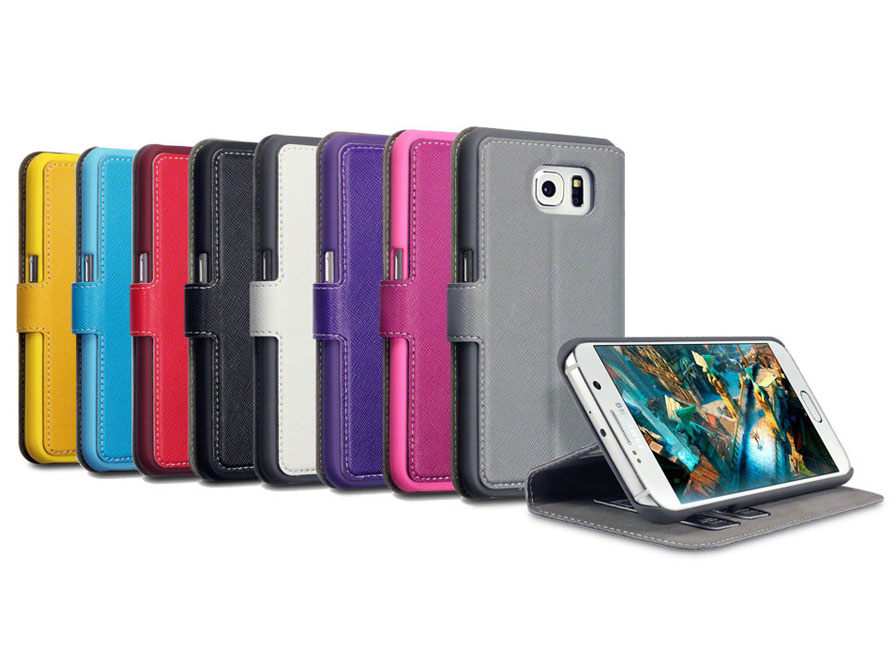 Covert UltraSlim Book Case - Samsung Galaxy S6 Hoesje Grijs