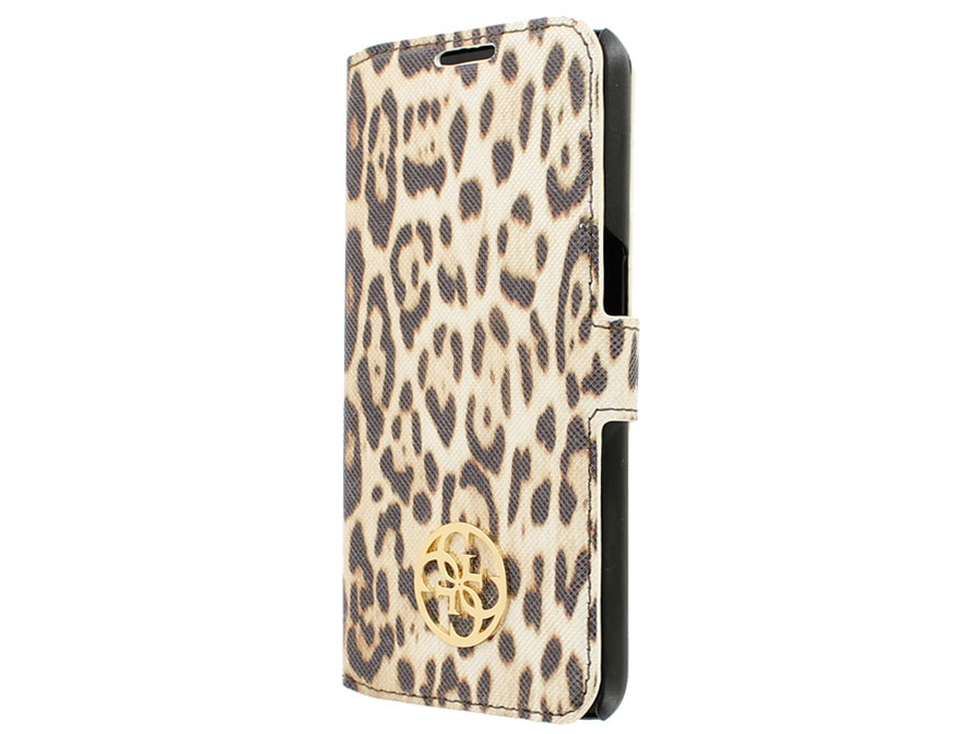 duizelig Thriller Hoofd Guess Leopard Folio | Samsung Galaxy S6 hoesje
