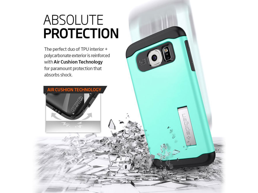 Spigen Slim Armor Case - Rugged Samsung Galaxy S6 hoesje