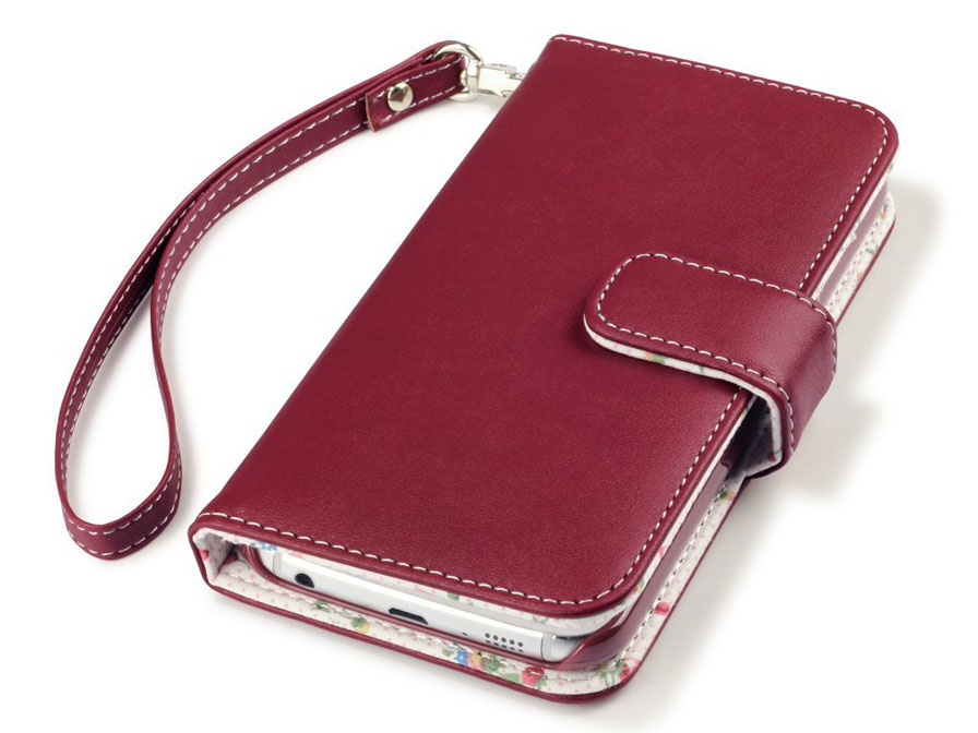 CaseBoutique Flower Wallet Case - Hoesje voor Samsung Galaxy S6