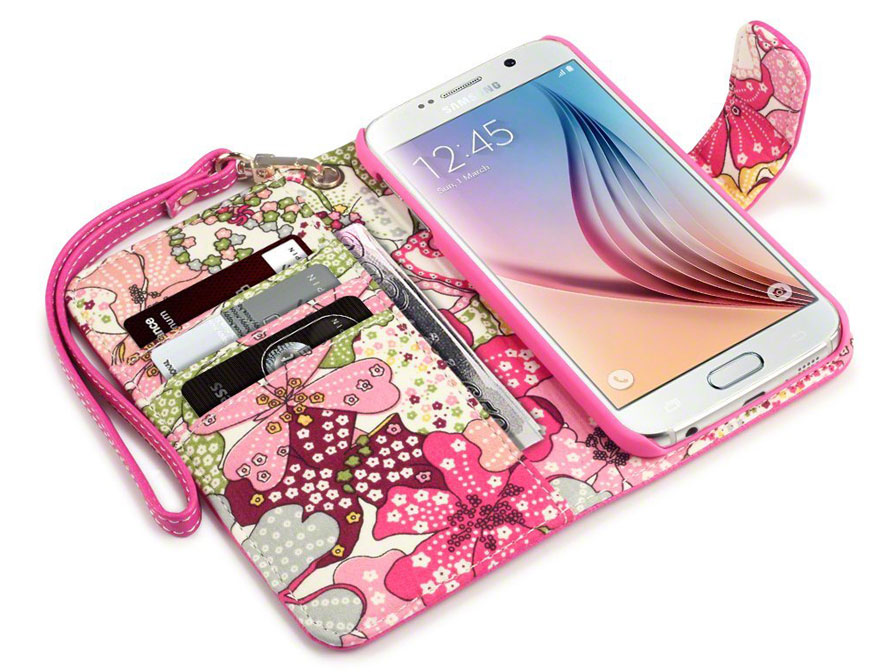 CaseBoutique Lily Wallet Case - Samsung Galaxy S6 hoesje