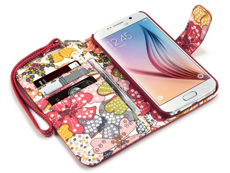 CaseBoutique Lily Wallet Case - Samsung Galaxy S6 hoesje