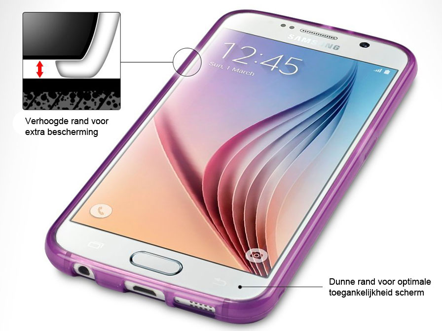 CaseBoutique Slimfit TPU Skin Case - Samsung Galaxy S6 hoesje