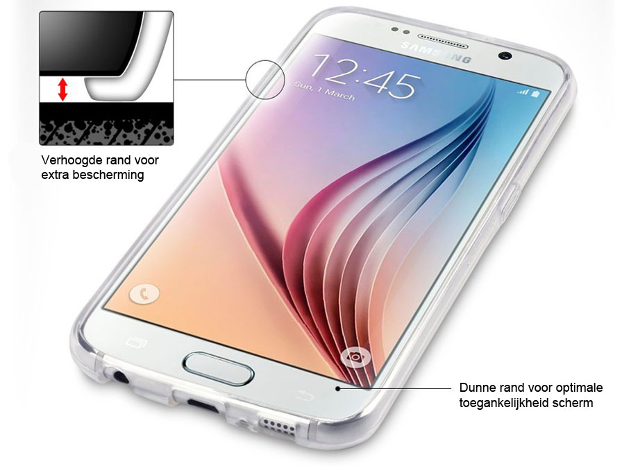 marmeren Parana rivier Concurreren TPU Crystal Case - Doorzichtig hoesje voor Samsung Galaxy S6