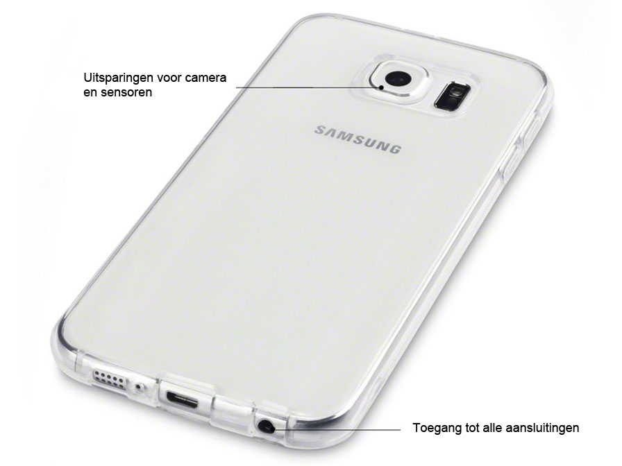 TPU Crystal Case - Doorzichtig hoesje voor Samsung Galaxy S6