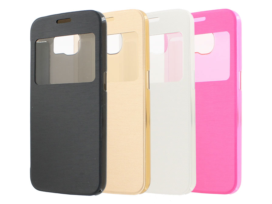 Color View Sideflip Case Hoesje voor Samsung Galaxy S6