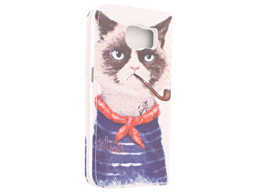 Grumpy Cat Slimline Book Case - Samsung Galaxy S6 Hoesje