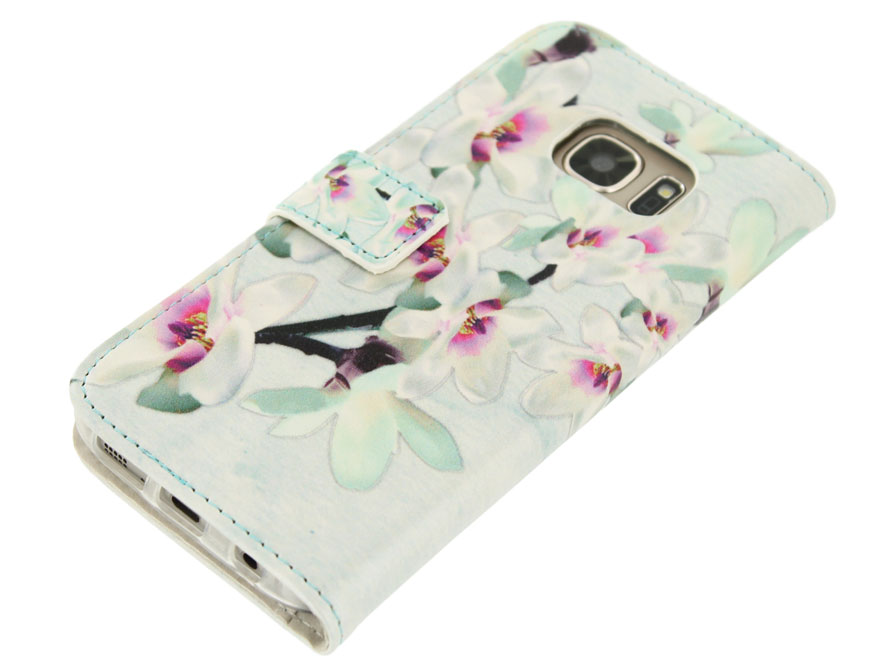 Boeddha Flower Bookcase - Samsung Galaxy S7 hoesje